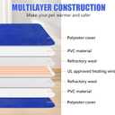 RIOGOO Pet Heating Pad, Electric Heating Pad for Dogs and Cats with Timer, 6 Level Adjustable Temperature Dog Heated Blanket (Blue, XL:36''x27'')