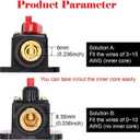 2 Pack 150A Inline 12 Volt Circuit Breaker with Manual Reset,Marine 150 amp Inline Fuse for Car Audio, Stereo Switch and Solar Inverter System