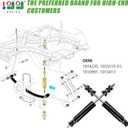 10L0L 2 Pack Golf Cart Rear Shock Absorbers for Club Car DS Gas Electric Golf Cart 1988-up, G&E 2004-Up Precedent 1013164 102588501