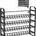 Spice Rack Organizer for Cabinet,4-Tier Spice Rack for 4oz Spice Jars Cabinet,Countertop, Pantry,Cupboard,Door or Wall Mount in Kitchen(Without Glass Jars)