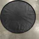 Black Fire Pit Mat - Double Sided, Silicone Coated Fiberglass Fabric - Protect Grass, Deck, Patio - Under Grill, Fire Pit, Fireplace, Wood Stove, Smoker, Chiminea - 30in Round Mat