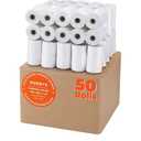 MUNBYN 2 1/4" inch x 50'ft Thermal Paper (50 Rolls), BPA Free Receipt Paper, 58mm Thermal Receipt Papers Fits All 58mm Thermal POS Printer, Square Terminal Credit Card Machines printers clearly