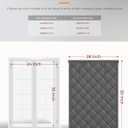 4 Pack Window Insulation for Winter, Fit Max Size 24''X36'', Durable Oxford Fabric and Cotton Filling Window Curtains for Warm Winter, Gray