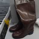 Pierre Dumas Women's Knee High Boots Chunky Block Low Heel Long Boots Zipper, Size 11