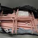 Ripeng 2 Pack 5-Tier Rotating Retail Display Stand, Adjustable Spinning Rack with Wheels for Jewelry Earrings Keychains Craft Shows Vendor Events, Pink