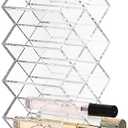 ELLDOO Rollerball Perfume Organizer, 23 Spaces Clear Acrylic Perfume Storage Holder Beauty Scent Holder, Stackable Makeup Lipgloss Lipstick Display Case Lip Gloss Storage Stand (8-Tier)