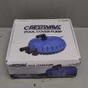 Crestwave Automatic Pool Cover Pump, 115V Submersible Water Pump for Pool Draining, 25FT Power Cord, Water Removal for Swimming Pool, Hot Tub, Fish Tanks, Pond, 2 Adapters, Yellow