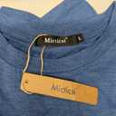 Micticsi Womens Ruched Tops Short Sleeve T Shirts Crewneck Slim Fitted Top Casual Spring Summer Trendy Clothes 2025,Small
