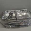 Disposable Chafing Dish Buffet Set, 33 Piece of Chafing Servers with Food Warmers, Covers, Half-Size Food Pans, Water Trays, Serving Utensils, Foil Lids and 4Hr Fuel Cans for Parties, Catering