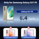 for Samsung Galaxy S21 FE Case Magnetic, [Compatible with Magsafe] 6.4-Inch Slim Fit Protector Wireless Charging Lightweight Shockproof Transparent Anti-Slip Protective Phone Cover, Clear