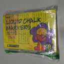 WUO Window Chalk Markers,8 Colors Car Markers,15mm 3-In-1 Jumbo Wide Nib, Dust-Free & Non-Toxic - Erasable Blackboards Marker For Rock Painting, Poster, Stone, Ceramic, Glass