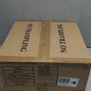 CNRATYE 13" Industrial Drum Glass Chandelier, 3-Light Rustic Hanging Pendant Lights, Metal Round Lighting Fixture for Dining Room Foyer Entryway Hallway Bedroom, Clear Waterglass Drum Shade