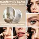 22.8x17.7in LED Vanity Mirror with 10X Magnifier, Tabletop & Wall Mounted