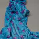 Anelekor Dinosaur Dog Clothes for Small Dog Girl Boy, Fleece Winter Puppy Hoodies with Leash Ring, Cold Weather Coat for Cat, Funny Dinosaur Costume for Christmas Halloween. (Blue, X-Large)