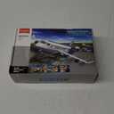 City Passenger Airplane Building Set for Boys 6+ 8+ 12+, City Plane Airport Playset with a Large Aircraft, Passenger Bus, Luggage Truck, Container Loader, 7 Minifigures, Compatible with Lego City