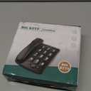 Big Button Phone for Elderly, HePesTer P-02 Amplified Corded Phone for Hearing Impaired Aid with Extra Loud Ringer Landline Telephone for Seniors Home House Phone Wall Mountable