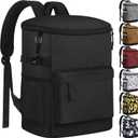 Cooler Backpack 33 Cans Backpack Coolers Insulated Leak Proof Soft Beach Cooler Bag for Men Women Ice Chest Backpack Camping Hiking Picnic Travel Cooler Lunch Backpack (21L-40 Cans, Black)