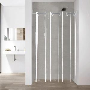 YISURE No Hook Needed Shower Curtain Liner 54x72 in, Clear Narrow Size PEVA Waterproof Bathroom Curtain Liner for RV Camper Single Dorm Showering Room