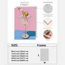 Vintage Cocktail Wall Art Playful Martini Olive Girl Diving into Cocktail Glass Posters Funky Aesthetic Canvas Prints Retro Bar Cart Decor for Bar Bedroom 8x12inch Framed (style-4)