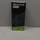 Cordless Electric Scissors: 4V Rechargeable Rotary Cardboard Cutter, 3000mAh Battery, with LED Light & Safety Lock, 2 Blades, Electric Box Cutter for Fabric Carpet Carton Plastic Leather Cloth (Green)