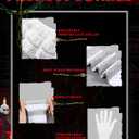 Jecery 6 Pcs Women's Creepy Clown Halloween Costume Accessories Gloves, Collar, Pompoms, Thigh Stockings for Cosplay Party