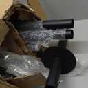 EXCELLO GLOBAL PRODUCTS Bistro String Light Poles - 4 Pack - Extends to 10 Feet - Universal Mounting Options Included