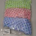 Shower Cap, 12 Pcs Plastic Shower Caps, Shower Caps for Women Reusable Waterproof, Elastic Band Flower Printed Hair Cap for Shower Spa Salon