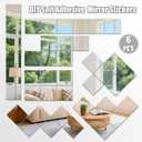 Unbreakable Acylic Small Mirror Tiles for Kids, (6-Pcs 8x8 Inch) Plastic Mirrors for Wall, Stick on Mirrors for Small Decorative Mirror, Shatterproof Peel and Stick on Miroir Tiles for Wall Decor