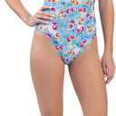 Dolfin Uglies Women's Print V Back 1-Piece (Wild Cherry, 36)