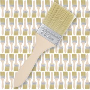 100 Pack 2 Inch Paint Brush Set, Bulk Bristle Chip Brushes, Paint Brushes for Painting Walls Furniture Wood, Brush for Art Painting Projects - Use for Varnish Glues Stains