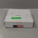 7.7" Marine Speaker Cover Boat Speaker Protector with Sun, Water, Dust, UV Protection, Military-Grade Silicone Design, White Case with Black Logo, Sold as Pair (195mm)