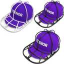 Hat Washer Cage – Baseball Cap Cleaner Rack for Washing Machine & Dishwasher, Structured Cap Shaper & Protector, 3-Pack (Assembly Required)