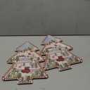 Christmas Tree Melamine Tray - Santa & Snowman Pattern | Ideal for Holiday Treats, Candy, and Feasts | Festive Tableware for Christmas Parties (2 Pcs)