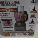 Ninja Food Processor, Professional Plus, 1000 Peak Watts, 4 Functions for Chopping, Slicing, Purees & Dough with 9-Cup Processor Bowl, 3 Blades, Food Chute & Pusher, Silver, BN601