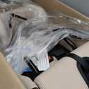 Clek Foonf Convertible Car Seat with Rigid Latch, Crumple Zone Safety System, Adjustable Headrest, Reclining Design, Anti-Rebound Bar & Flame Retardant-Free (Latte Ziip)manufacturing date: 09/17/2025