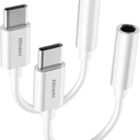 USB C to 3.5mm Headphone Jack Adapter for iPhone17/ iPhone 16/16 Pro/15/15 Pro/Pro Max/Plus, Type C Aux Audio Dongle Cable Cord Compatible with iPad, Samsung Galaxy S23/S23/S22/S21, MacBook（2 Pack）