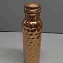 34 Oz Copper Water Bottle - Ayurvedic Hammered Pure Copper Vessel for Hydration, Extra Large, Health Benefits for Drinking Water, Natural Detox, Lower Sugar Intake, Eco-Friendly
