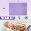 Baby Blanket Flannel, Cozy Throw Blankets for Newborn Infant and Toddler, Super Soft and Warm Receiving Baby Blanket for Crib Stroller (Purple 4050")