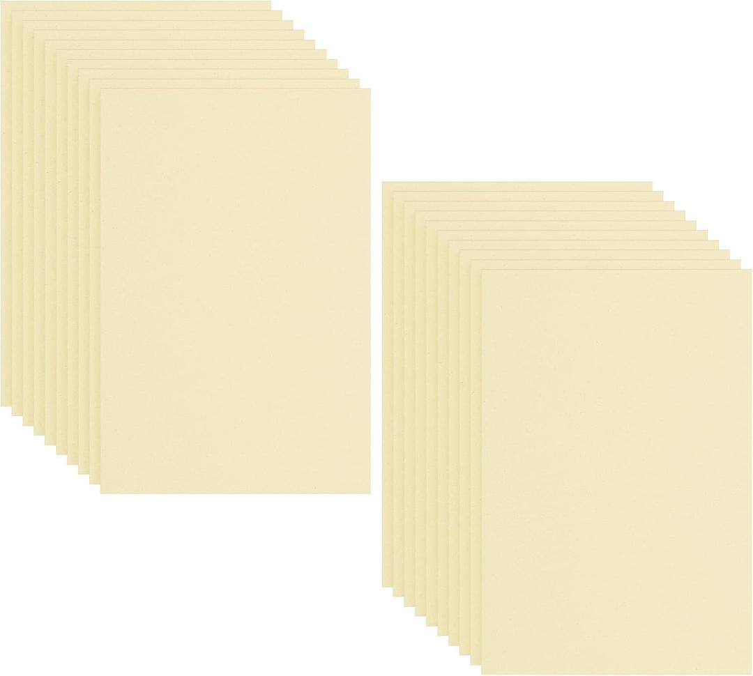 PATIKIL 20 Pack EVA Foam Sheets, 12" x 8" 2mm Thick Foam Sheets Crafts Foam Paper for Craft Classroom Bulletin Board Decor Scrapbooking DIY Cosplay Costume, Light Yellow