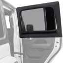 JOYTUTUS Rear Wrangler Side Window Sun Shade Camping Window Insect Screen Compatible with 2007-2024 Wrangler JK JL 4 Doors Gladiator JT, Car Window Covers for Privacy Blackout 2 Pcs