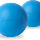 Massage Lacrosse Balls for Myofascial Release,Yoga Deep Tissue Massage,Trigger Point Therapy and Foot Plantar Fasciitis,Muscle Soreness Massager Ball (2Pack, Blue)