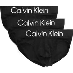 Calvin Klein 3-pack Microfiber Stretch Hip Briefs Large, Black/Black/Black