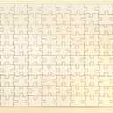 100 Piece Blank Puzzle with Tray to Draw on, Each Piece is Unique, Make Your Own Wooden Jigsaw Puzzles, Custom Puzzle 14.2x10.6 Inches for Crafts & DIY