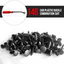 2 x 146PCS Auto Body Clips Nylon Bumper Shield Retainer Clip, Fender Flar, Blind Rivet & Rocker Moulding Clips, with Fastener Remover