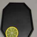 Sofa Arm Clip Table, Armrest Tray Table, Drinks/Remote Control/Snacks Holder (Plastic, Black)