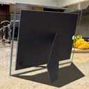 Giftgarden 8.5x11 Glass Frame Set of 2, Clear 8.5 x 11 Picture Frames for Certificate Document Award Tabletop Display