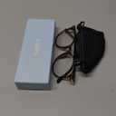 Gaoye Blue Light Blocking Glasses, Retro Round Eyewear Frame Anti Eyestrain Computer Glasses for Women Men (Tea Leopard/Transparent Lens)