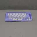 Logitech POP ICON Keys Wireless Bluetooth Keyboard, Comfortable Typing, Programmable Keys, Easy-Switch Between up to 3 Devices, for Laptop, Tablet, PC  Lilac and Off-White