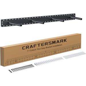 1 Pack Large Shelf Brackets Long Floating Shelf Bracket Invisible Floating Shelf Hardware Heavy Duty Floating Mantel Brackets(43X4X3 Without Tools)