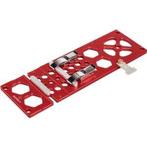 DDWT Upgraded 340mm Track Saw Square Right Angle Circular Saw Guide Rail Angle Stop Accessories Compatible with Festool and Makita Guide Rail (Red)